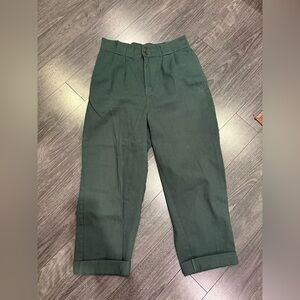 Lucy & Yak Addison - Cotton Jeans in Posy Green size W32/US 10/UK 14